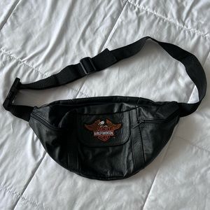 Vintage leather Harley Davidson Fanny pack / belt bag
